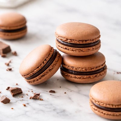 Brown macaron
