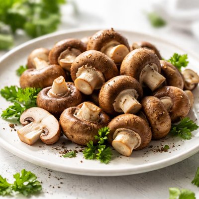 Brown mushrooms