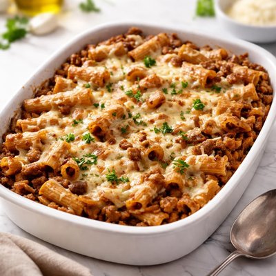 Brown pasta pasticcio