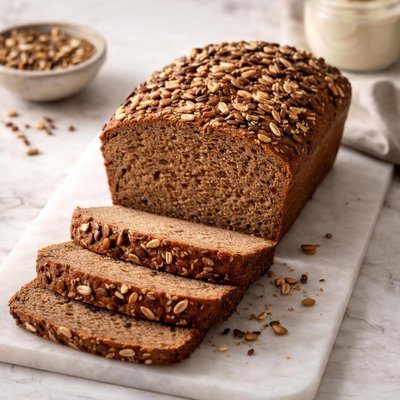 Brown protein bread