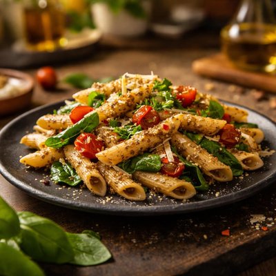 Brown rice and quinoa pasta