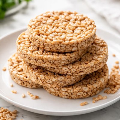 Brown rice cake