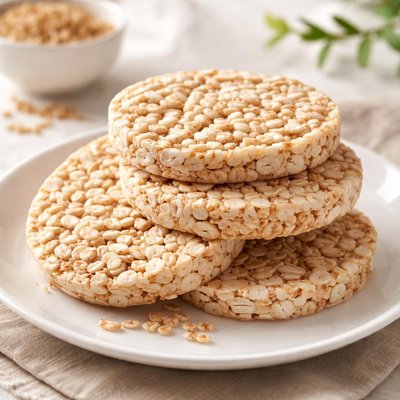 Brown rice cakes