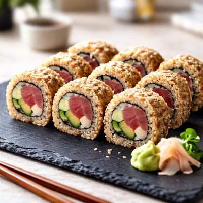 Brown rice tuna roll