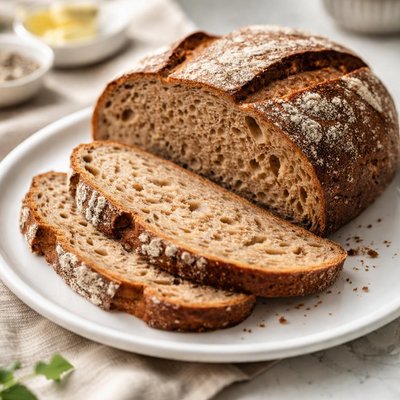 Brown sourdough bread