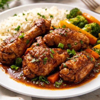 Brown stew chicken