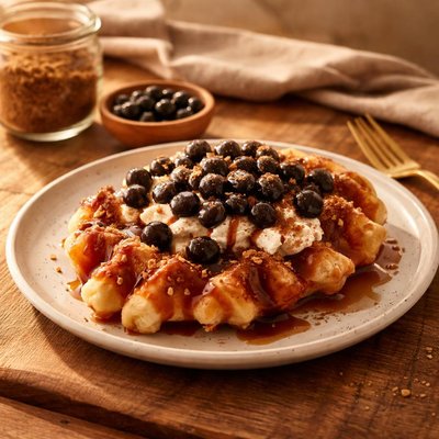 Brown sugar boba croffle