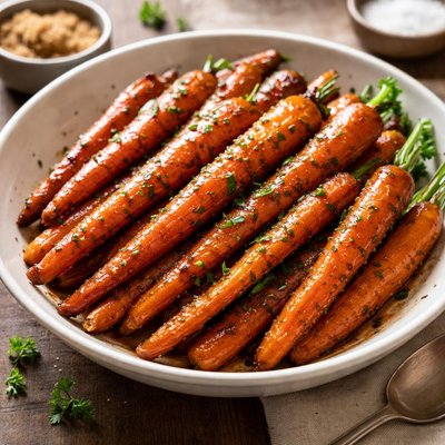 Brown sugar glazed carrots