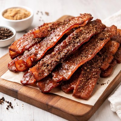 Brown sugar pepper bacon