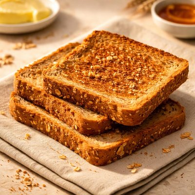 Brown wholemeal toast
