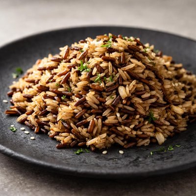 Brown wild rice