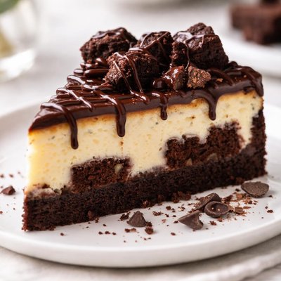 Brownie cheesecake