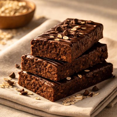Brownie oat protein bar