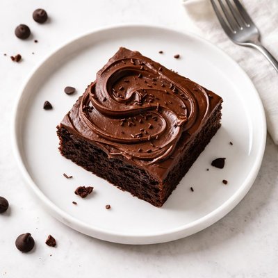 Brownie with frosting