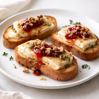 Bruschetta brie jam
