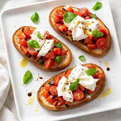 Bruschetta with burrata