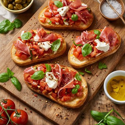 Bruschetta with prosciutto