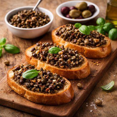 Bruschetta with tapenade