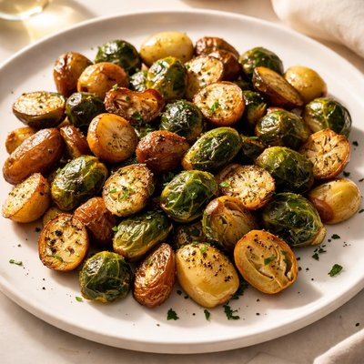 Brussel sprouts and potatos