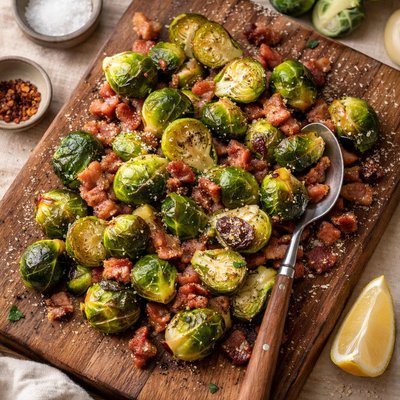 Brussels sprouts with pacetta