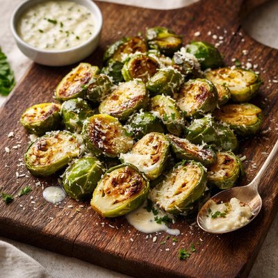 Brussels sprouts with sauce