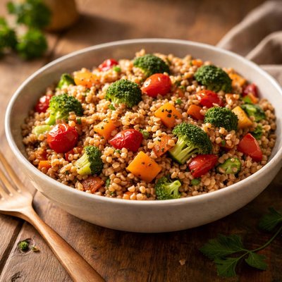 Buckwheat with vegetables