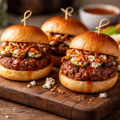 Buffalo burger slider
