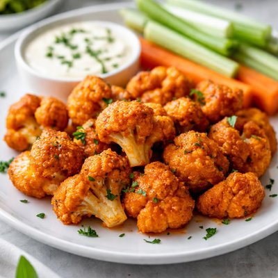 Buffalo cauliflower bites