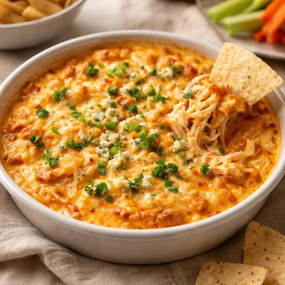 Buffalo chicken cheese dip