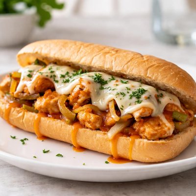 Buffalo chicken cheesesteak