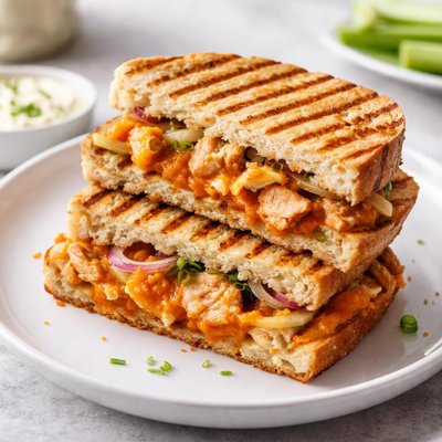 Buffalo chicken panini
