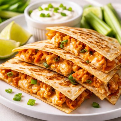 Buffalo chicken quesadilla