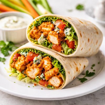 Buffalo chicken wrap