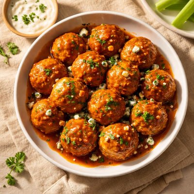 Buffalo meatballs