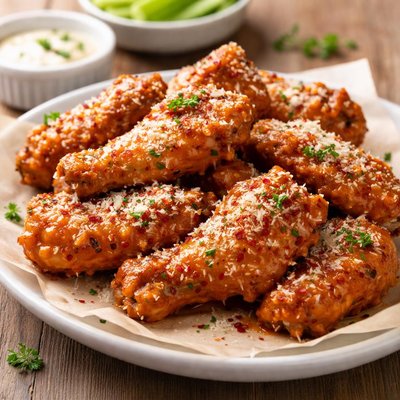 Buffalo parmesan chicken wing