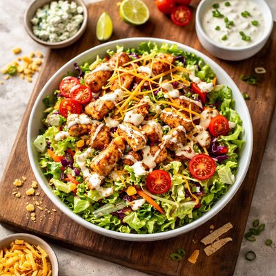 Buffalo ranch bag salad