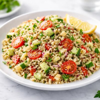 Bulgar and quinoa