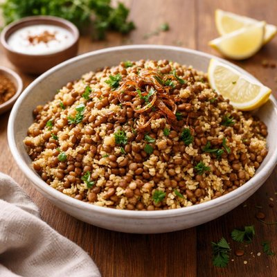 Bulgur with lentils