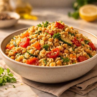 Bulgur with vegetables