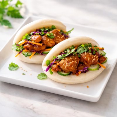 Bun bao chicken