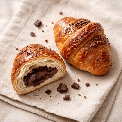 Bun crossaint choc