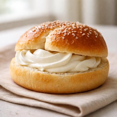 Bun with cream cheese