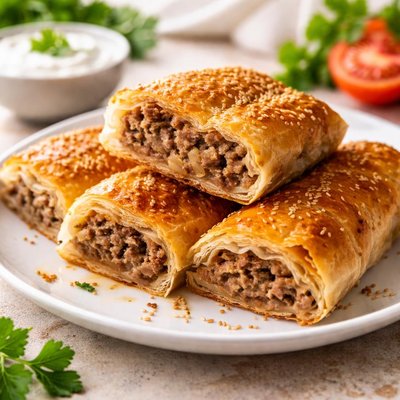 Burek with meat
