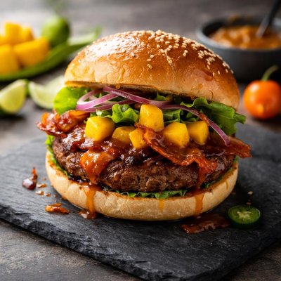 Burger authority mango habenero