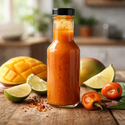 Burger authority mango habenero sauce