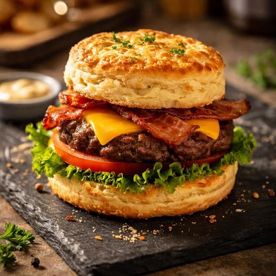 Burger biscuit