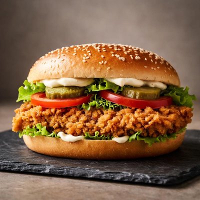 Burger kick chicken royal