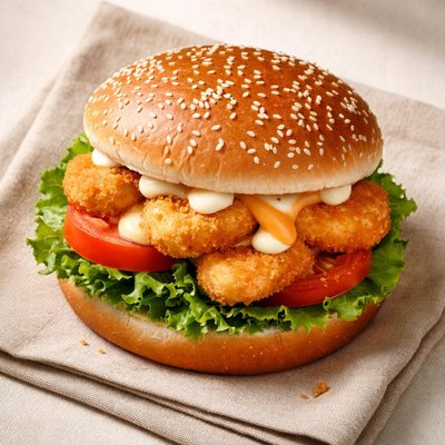 Burger king chicken nugget burger