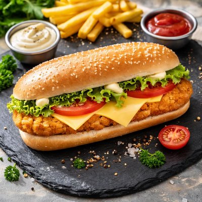 Burger king chicken royale with cheese