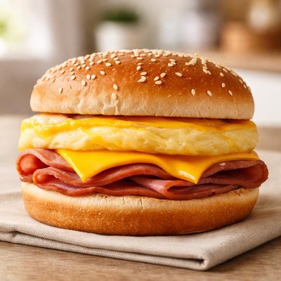 Burger king ham egg and cheese